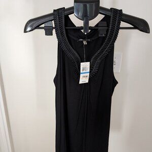 Cable And Gauge Women’s Size XL Sleeveless Black Top Fancy embellishments NWT